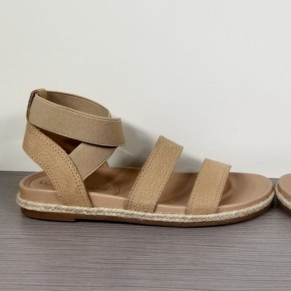 Lucky Brand Dilane Sandals, Stone Embossed Nubuck, Womens Size 6 M / 36.5 - Picture 7 of 13